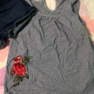 Floral Shirt and shorts